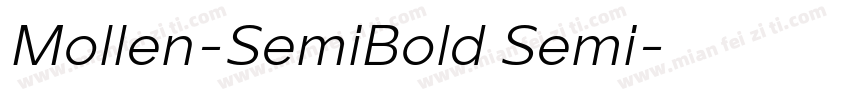 Mollen-SemiBold Semi字体转换